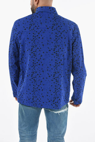 Animal Patterned Utility Overshirt