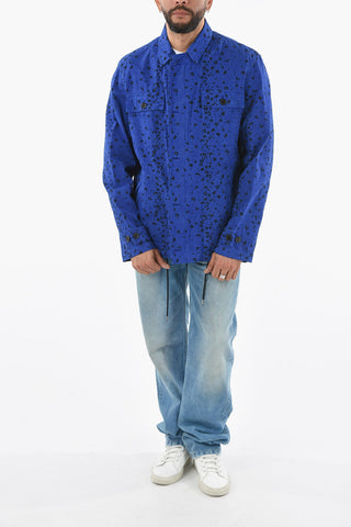 Animal Patterned Utility Overshirt