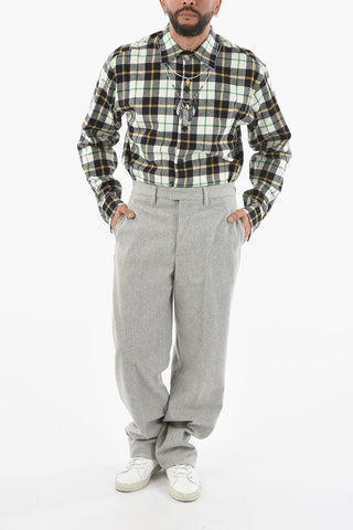 TAILORING Pantaloni Straight Fit COMP LIGHT in Misto Lana