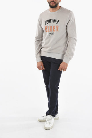PENN-RICH Front Printed Crew-neck Sweatshirt
