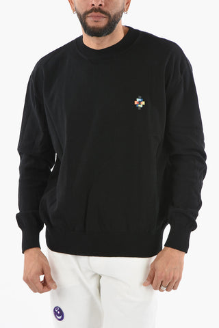 Crew Neck COLOUR CROSS Cotton Sweater