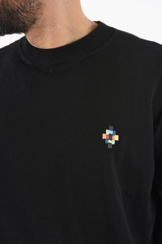 Crew Neck COLOUR CROSS Cotton Sweater