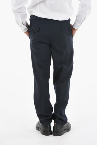 Cuffed Hem Wool Pants