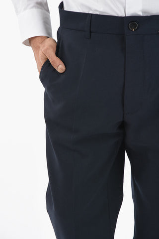 Cuffed Hem Wool Pants