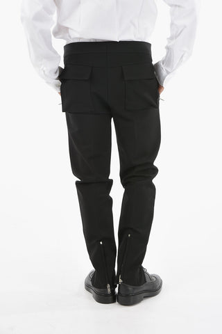 Pantaloni Elasticizzati a Tinta Unita