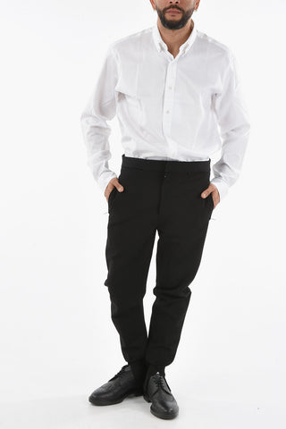 Pantaloni Elasticizzati a Tinta Unita