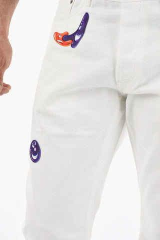 Slim Fit Jeans with Patches 17cm