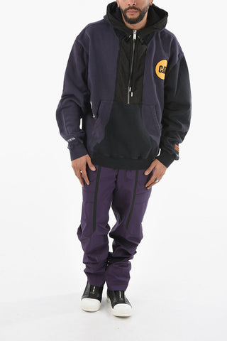 CAT Half Zip Nylon Insert Hoodie
