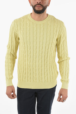 Cable Knit Crew-neck Sweater