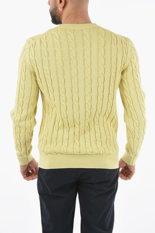 Cable Knit Crew-neck Sweater