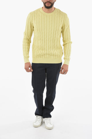 Cable Knit Crew-neck Sweater