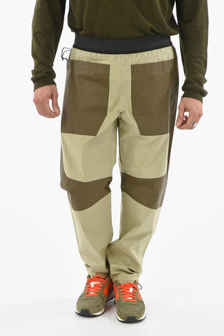 Elastic Waist Double Tone Pants