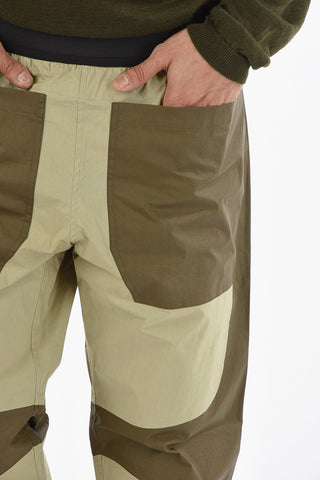 Elastic Waist Double Tone Pants