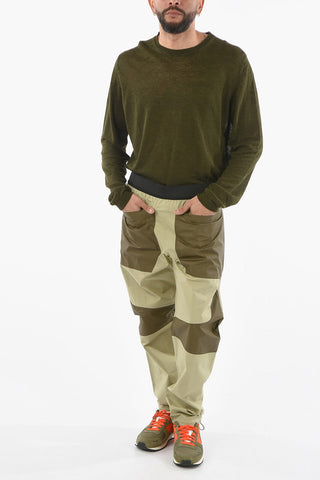 Elastic Waist Double Tone Pants