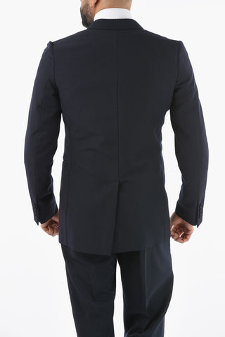 Half Lined Double Breasted Wool Blazer