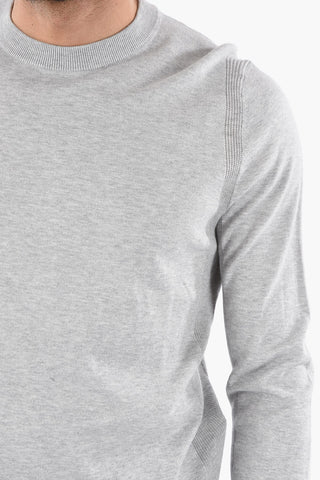 Maglia Girocollo in Cotone a Tinta Unita