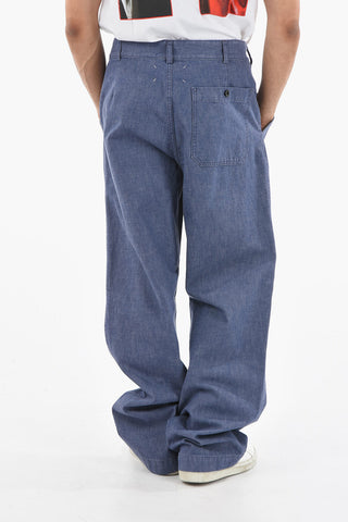 MM10 Pleated Wide Leg Jeans 24cm