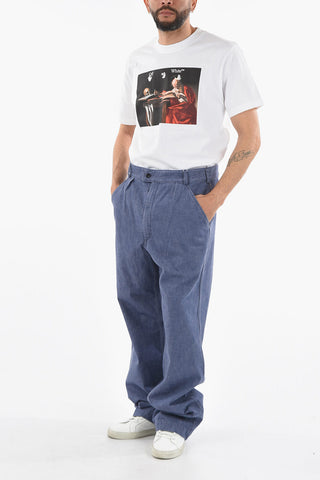 MM10 Pleated Wide Leg Jeans 24cm