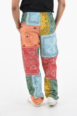 Paisley Patterned ALL OVER BANDANA Nylon Pants