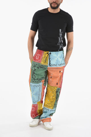 Paisley Patterned ALL OVER BANDANA Nylon Pants