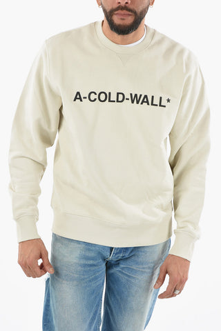 Logo Embossed Crew-neck Sweatshirt