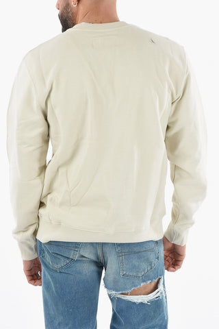 Logo Embossed Crew-neck Sweatshirt