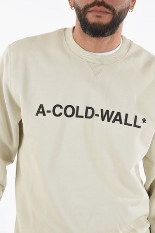 Logo Embossed Crew-neck Sweatshirt