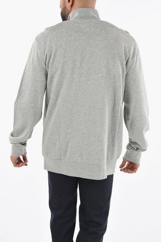 PENN-RICH Solid Color Sweatshirt with Zip Closure