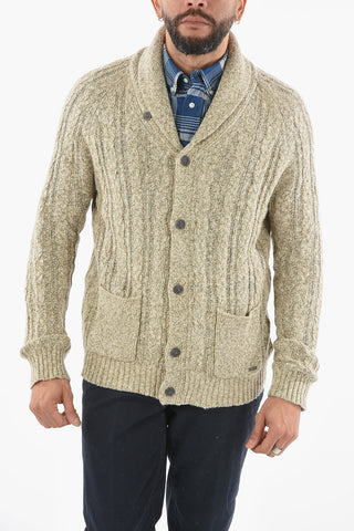 Kable-Knit Linen and Cotton FLAME Maxi Cardigan