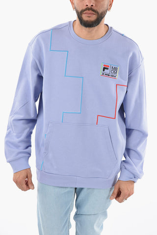 FILA FUSION Crew Neck Embroidered Sweatshirt