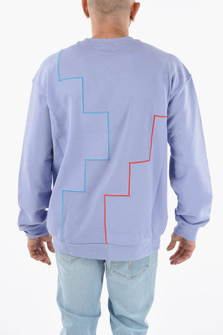 FILA FUSION Crew Neck Embroidered Sweatshirt