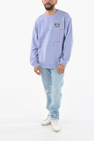 FILA FUSION Crew Neck Embroidered Sweatshirt