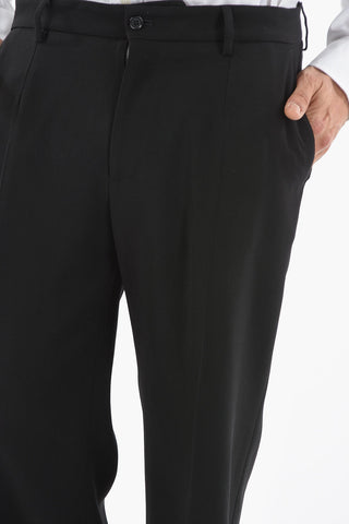 Pantaloni Sartoriali Flare in Lana Vergine 