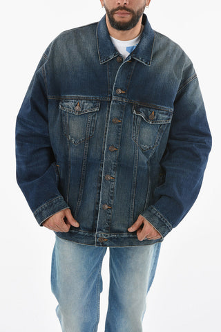 Denim Jacket with FBI Embroidery