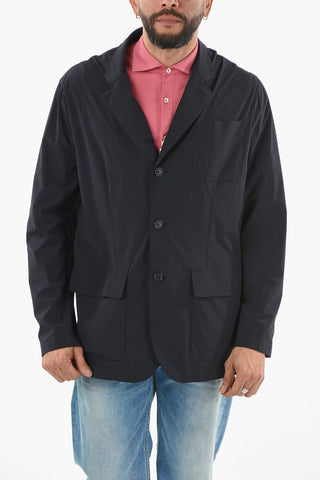 Front Buttoning Nylon Blazer
