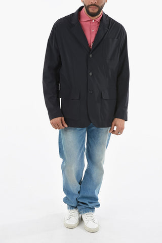 Front Buttoning Nylon Blazer