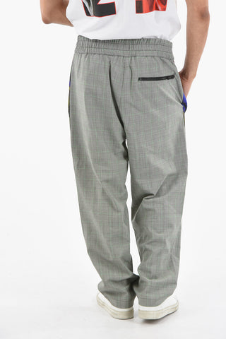 EMPORIO Elastic Waist District Checkered Pants