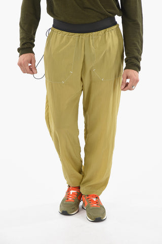 Pantaloni In Ripostop Con Vita Elasticizzata