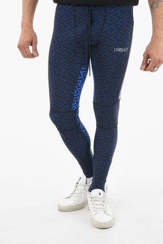 Allover Print Leggings With Visible Sams