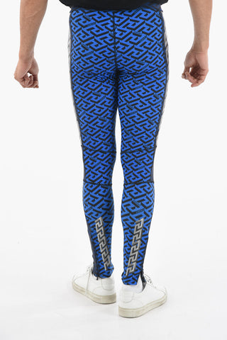 Allover Print Leggings With Visible Sams