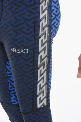 Allover Print Leggings With Visible Sams