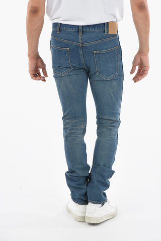 Jeans 5 Tasche Skinny Fit con Lavaggio Scuro 16cm