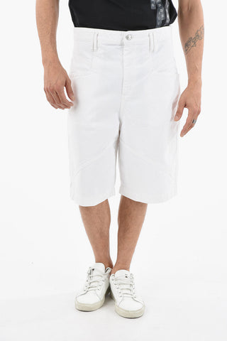 Denim JONATA Shorts with Silver Button