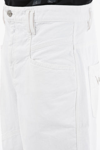 Denim JONATA Shorts with Silver Button