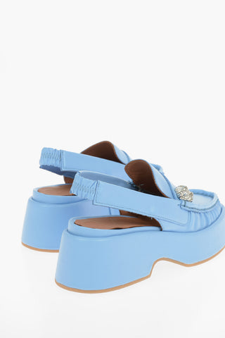 Calfskin Clogs with Metal Application