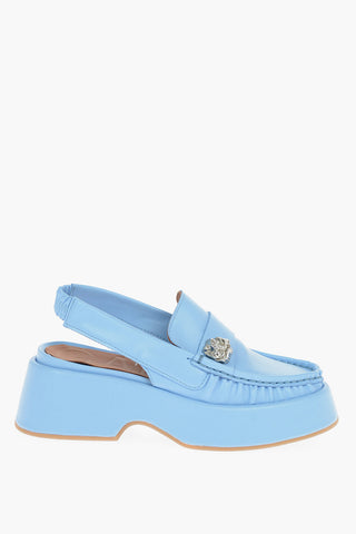 Calfskin Clogs with Metal Application