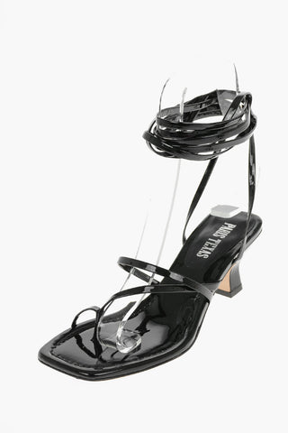 Patent Leather Lace-up BETTY Heel Sandals 5cm