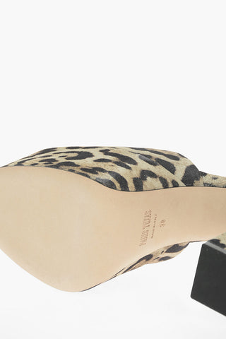 Animal Printed Suede TATIANA Mules with Platform 12cm