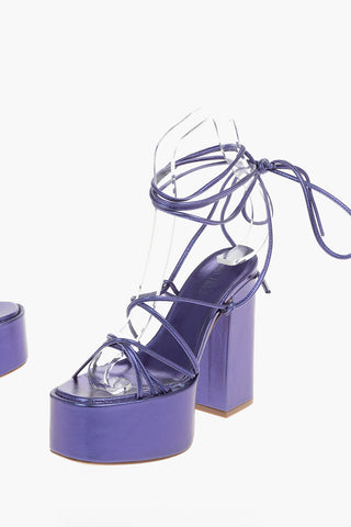 Platform Mules MALENA with Gladiator Fastening 12cm