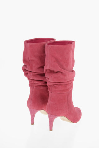Suede SLOUCHY Below Knee Boots 7cm